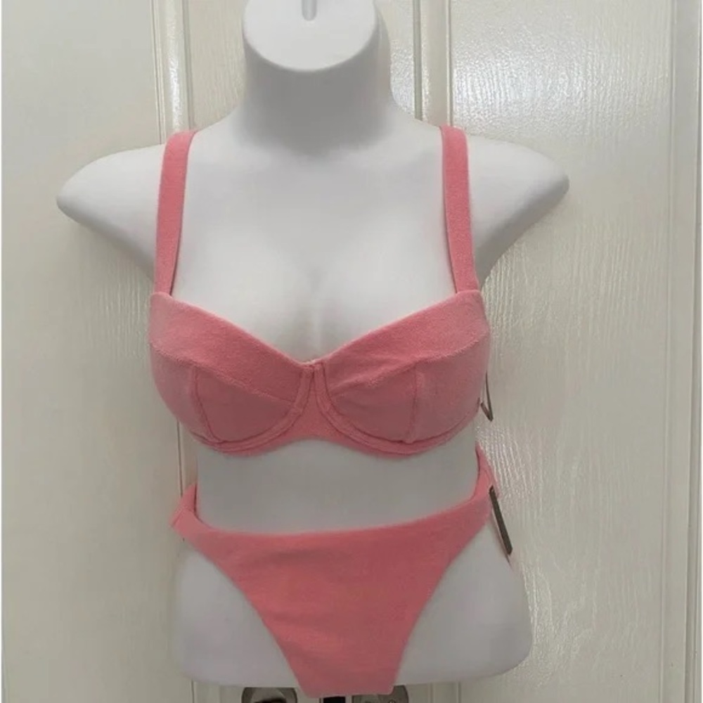 NEW Victoria’s Secret Pink Terry Cloth Bikini 34C Medium